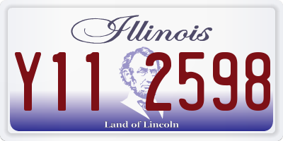 IL license plate Y112598