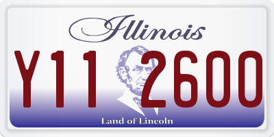 IL license plate Y112600