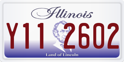 IL license plate Y112602