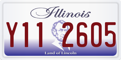 IL license plate Y112605