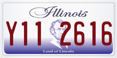 IL license plate Y112616