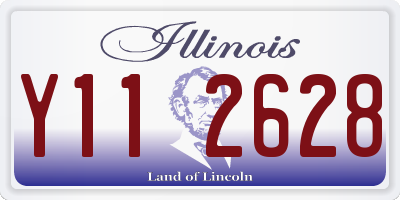 IL license plate Y112628