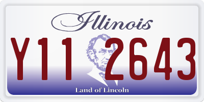 IL license plate Y112643