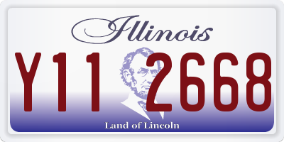 IL license plate Y112668