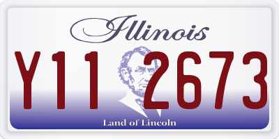 IL license plate Y112673