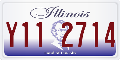 IL license plate Y112714