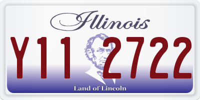 IL license plate Y112722
