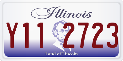 IL license plate Y112723