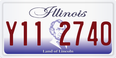 IL license plate Y112740