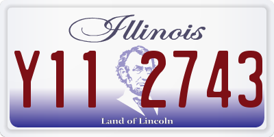 IL license plate Y112743