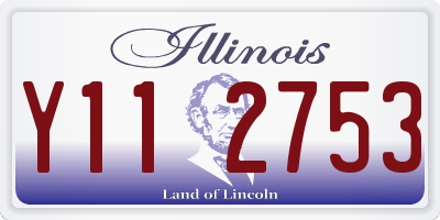 IL license plate Y112753