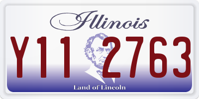 IL license plate Y112763
