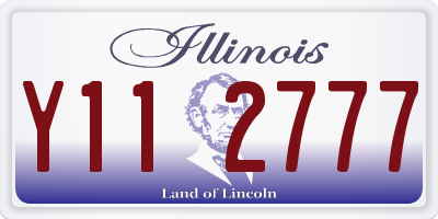 IL license plate Y112777