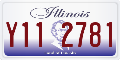 IL license plate Y112781