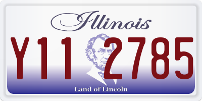 IL license plate Y112785