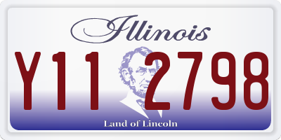 IL license plate Y112798