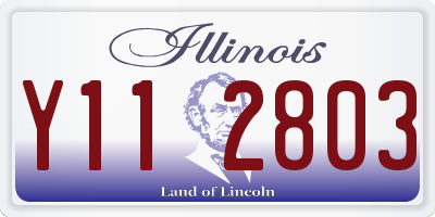 IL license plate Y112803