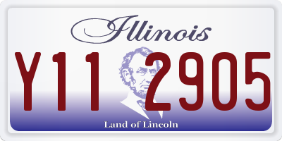 IL license plate Y112905