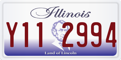 IL license plate Y112994