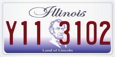 IL license plate Y113102