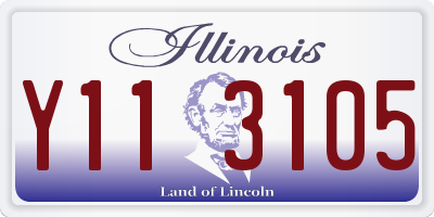 IL license plate Y113105