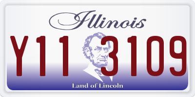 IL license plate Y113109