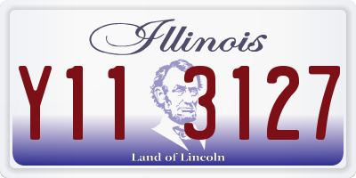 IL license plate Y113127