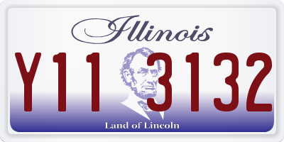IL license plate Y113132