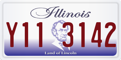 IL license plate Y113142