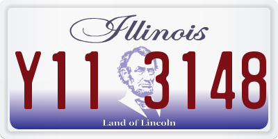 IL license plate Y113148