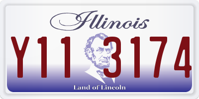 IL license plate Y113174