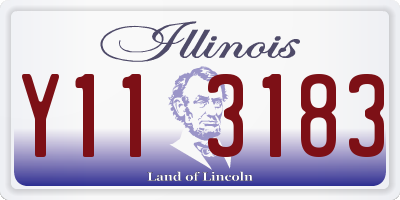 IL license plate Y113183