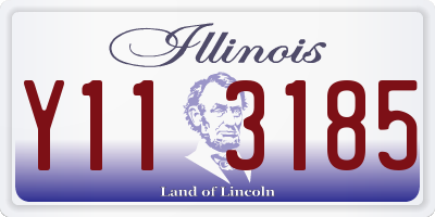 IL license plate Y113185
