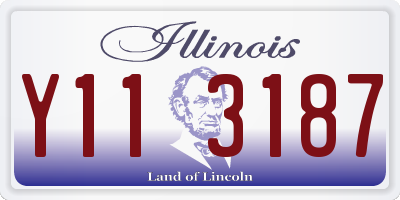 IL license plate Y113187