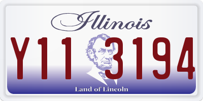 IL license plate Y113194