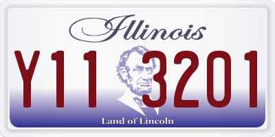 IL license plate Y113201