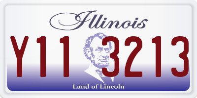 IL license plate Y113213