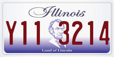 IL license plate Y113214