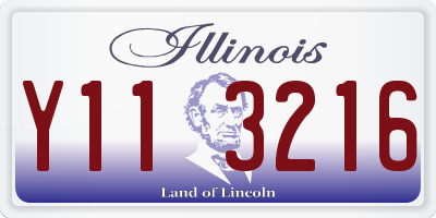 IL license plate Y113216