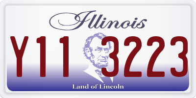 IL license plate Y113223