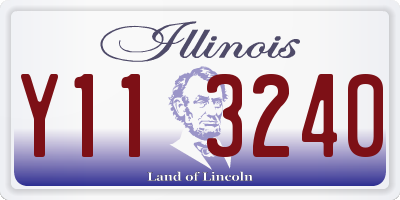 IL license plate Y113240