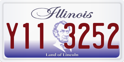IL license plate Y113252