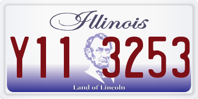 IL license plate Y113253