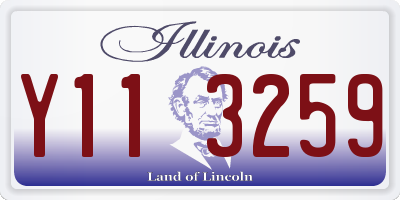 IL license plate Y113259