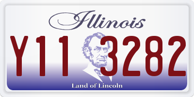 IL license plate Y113282