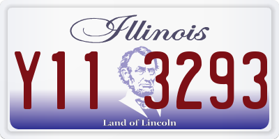 IL license plate Y113293