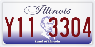IL license plate Y113304