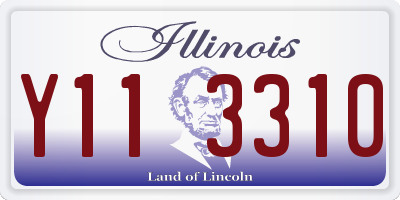 IL license plate Y113310