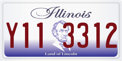 IL license plate Y113312