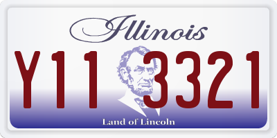 IL license plate Y113321